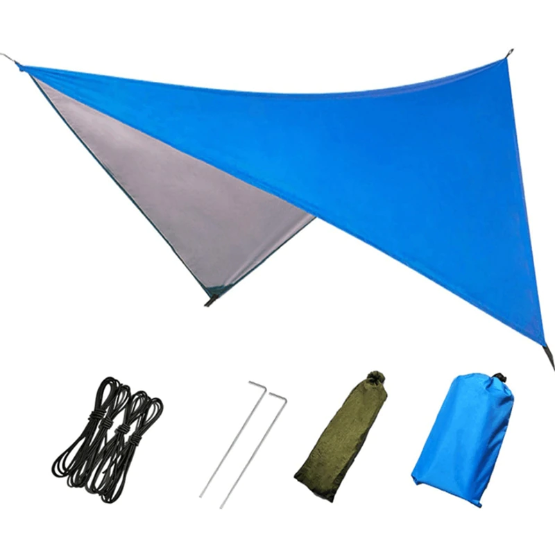 Cheap Goat Tents Camping Tarp Waterproof,Hammock Rain Fly,Outdoor Moistureproof Picnic Mat,Multifunction Tent,91 x 83 Inch Tents 